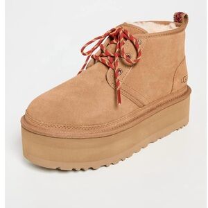 UGG Women's Neumel Heritage Platform Fashion Boot, Chestnut, 7